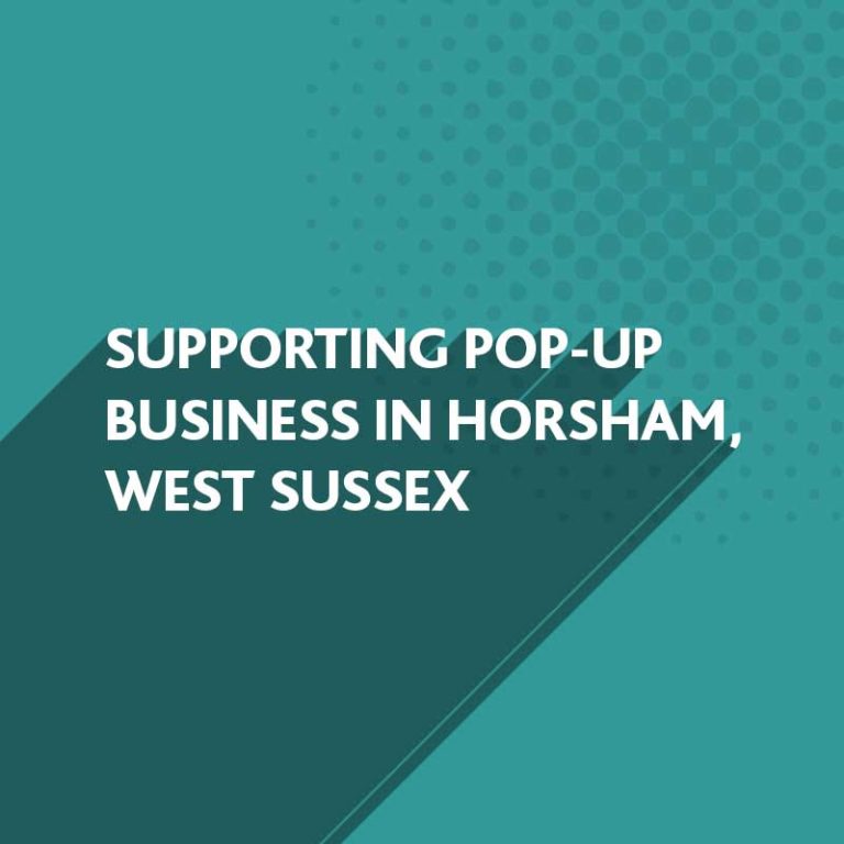 BlueFlameDesign are supporting Pop-Up Business in Horsham