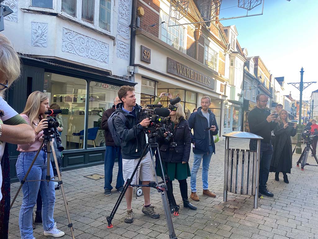 BBC's The One Show Film Crew for Pop Up Horsham